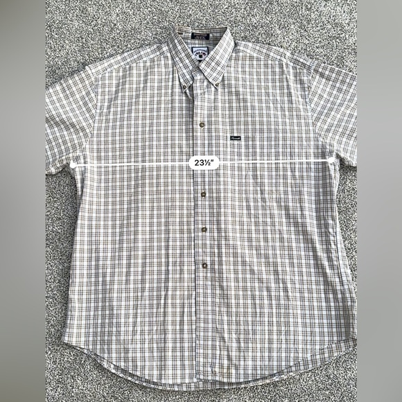 Facconable Short Sleeve Button Down Shirt Plaid Size XL - Made in USA - Picture 6 of 8